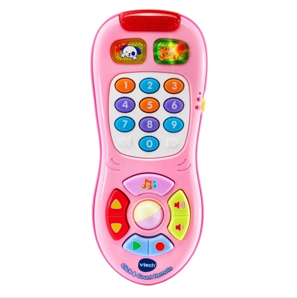 VTech Click and Count Light- Up‎ Remote Control Baby and Toddler Learning Toy